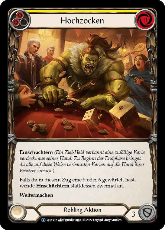 High Roller (Yellow) — History Pack 2 - Black Label — Flesh and Blood