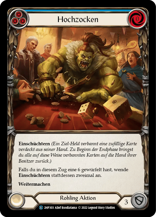 High Roller (Blue) — History Pack 2 - Black Label — Flesh and Blood