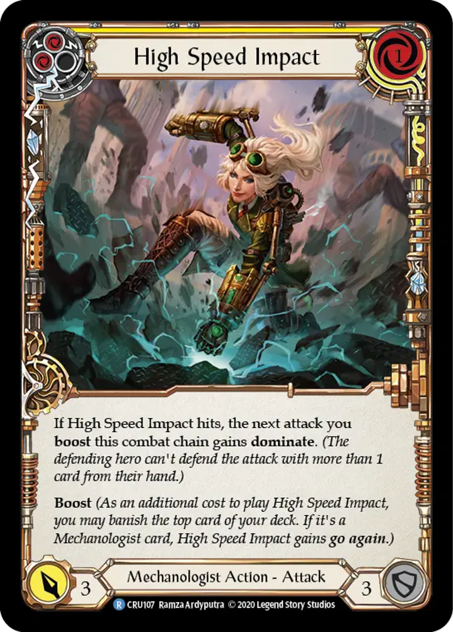 High Speed Impact (Yellow) — Crucible of War — Flesh and Blood