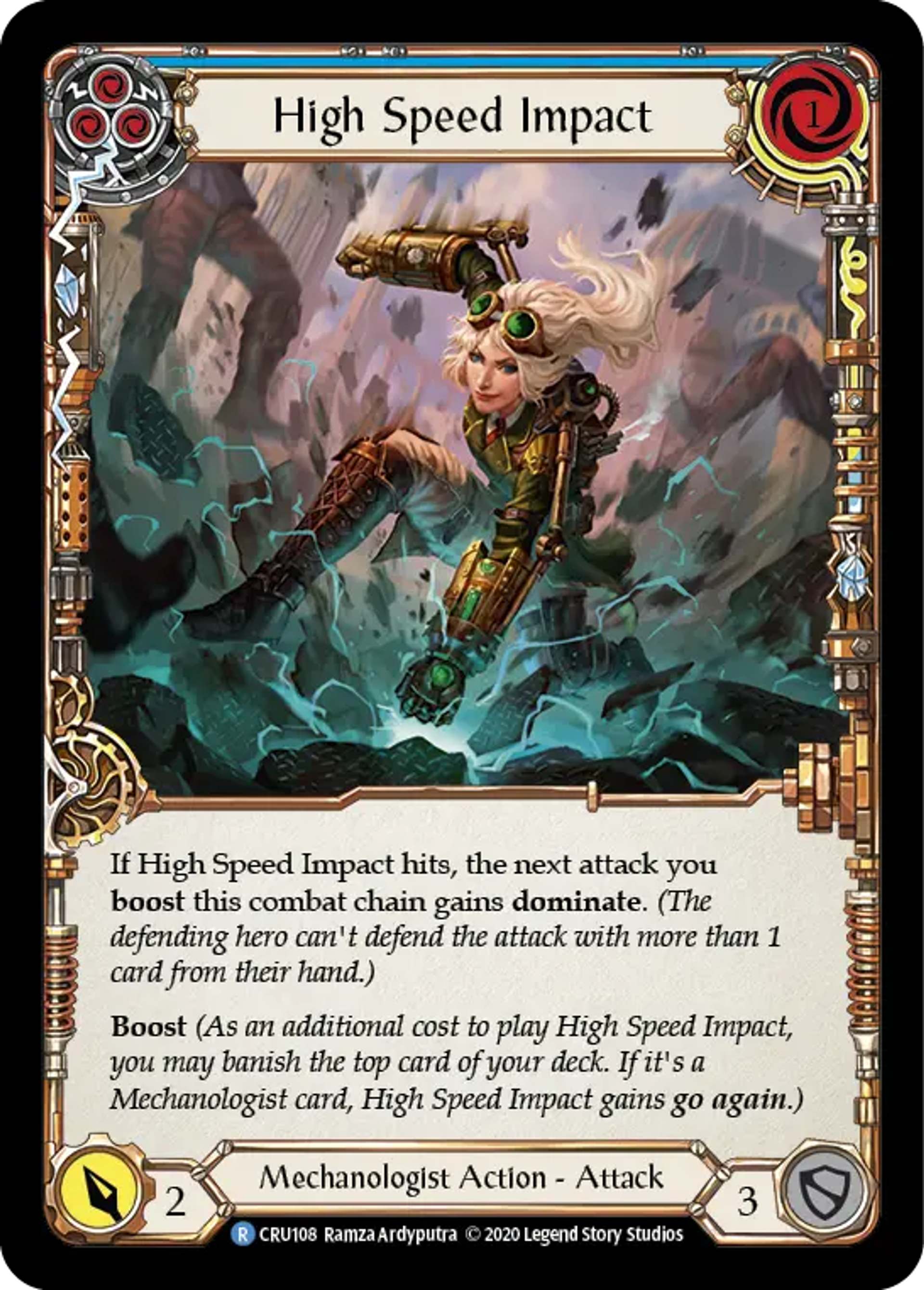 High Speed Impact (Blue) — Crucible of War — Flesh and Blood