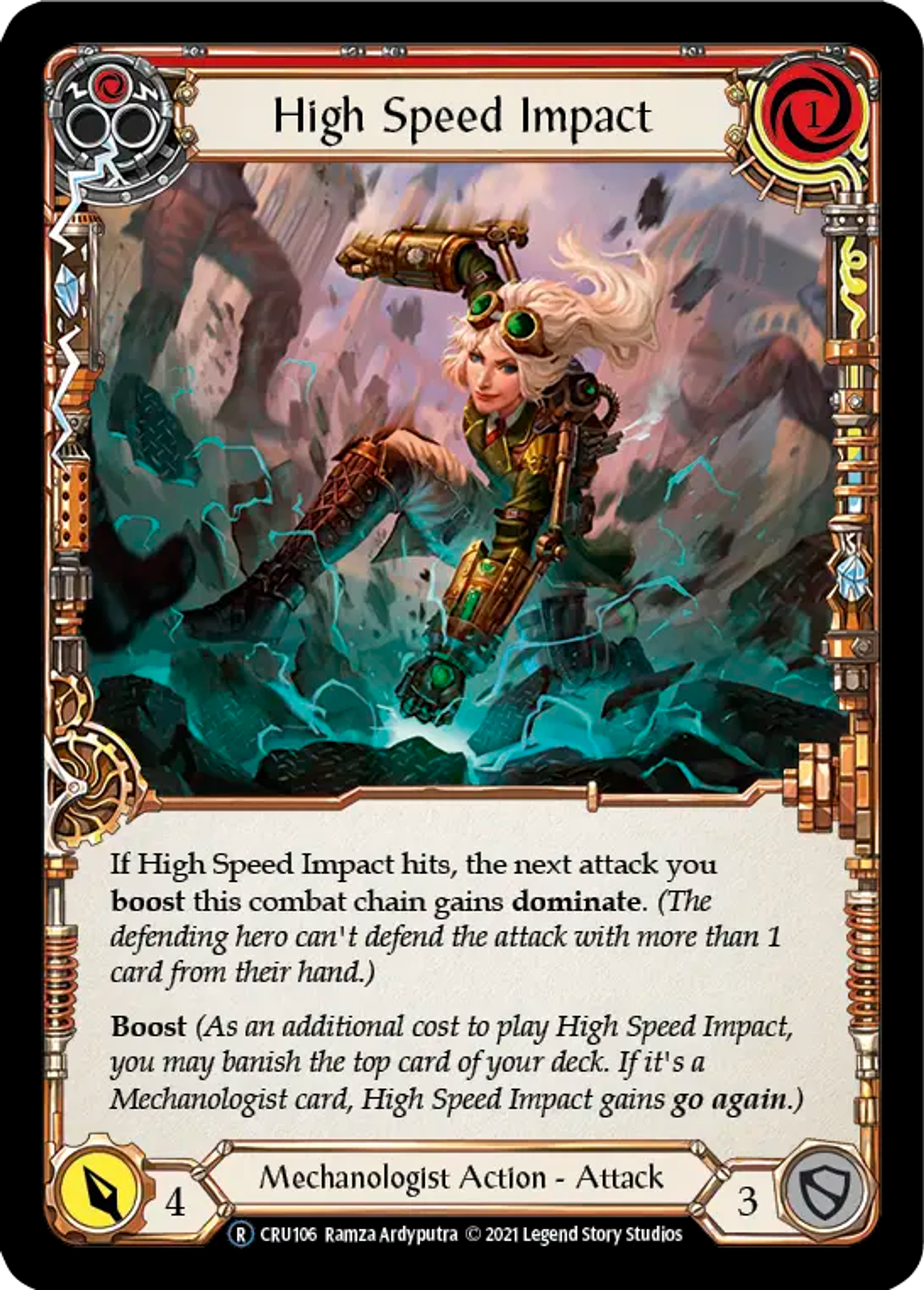 High Speed Impact (Red) — Crucible of War - Unlimited — Flesh and Blood
