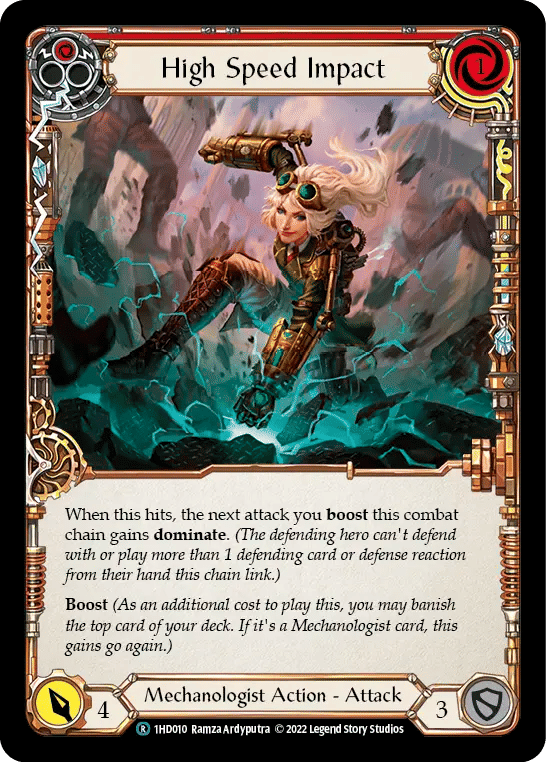 High Speed Impact (Red) — Dash - Blitz Deck — Flesh and Blood