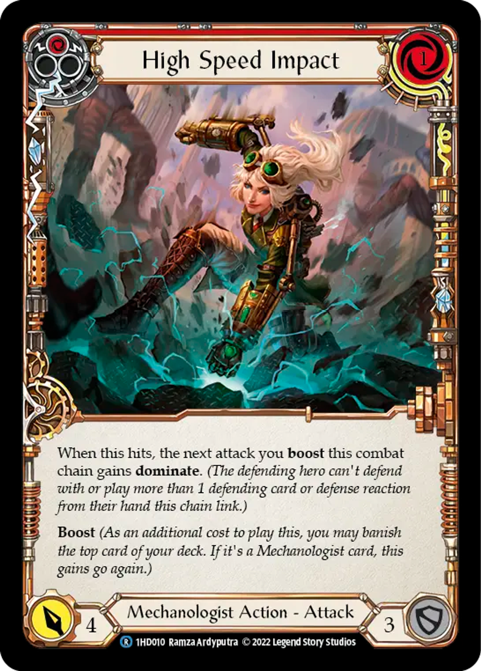High Speed Impact (Red) — Dash - Blitz Deck — Flesh and Blood