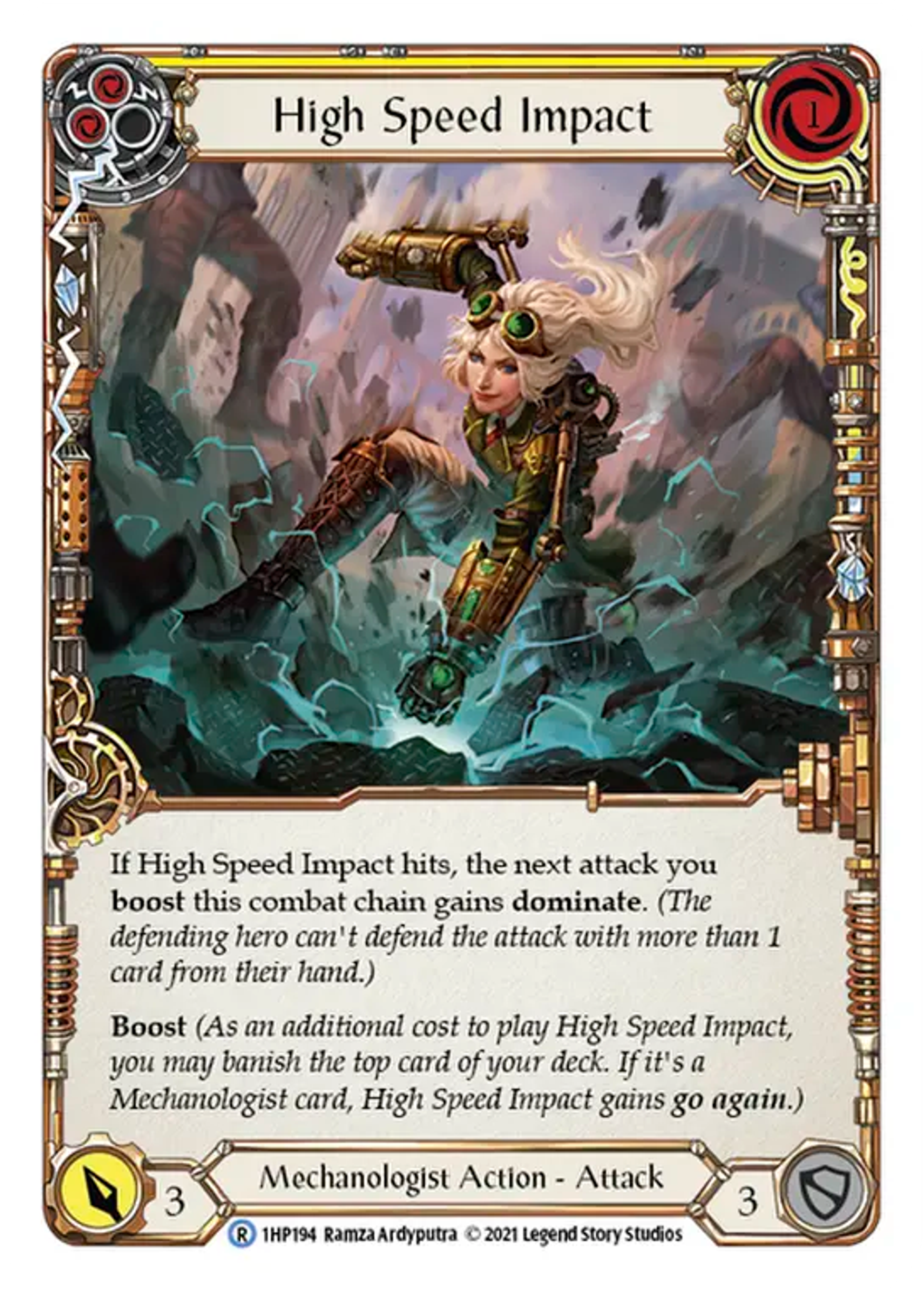 High Speed Impact (Yellow) — History Pack 1 — Flesh and Blood
