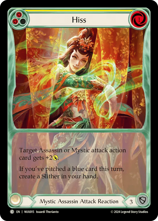 Hiss (Yellow) — Nuu - Blitz Deck — Flesh and Blood
