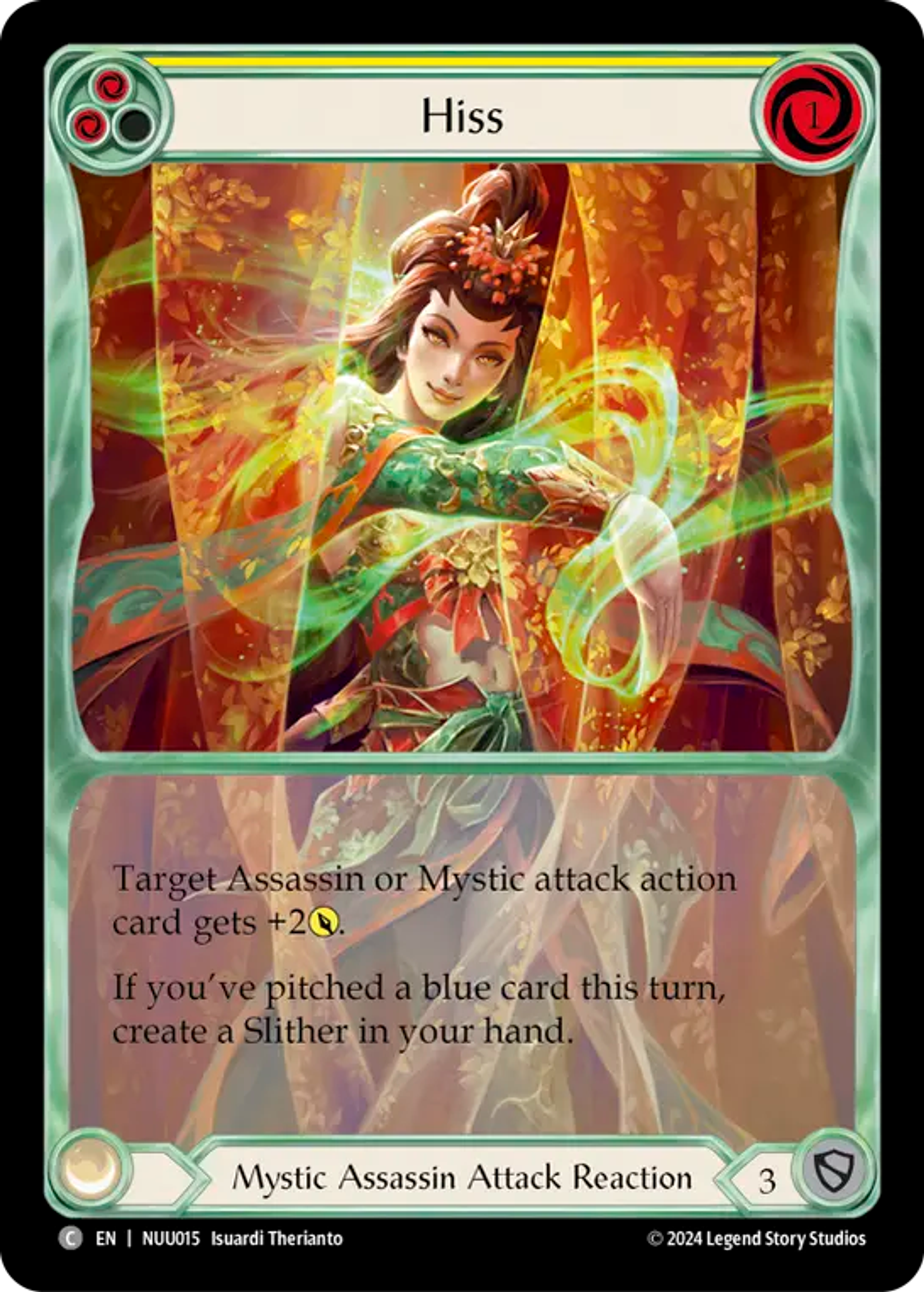 Hiss (Yellow) — Nuu - Blitz Deck — Flesh and Blood