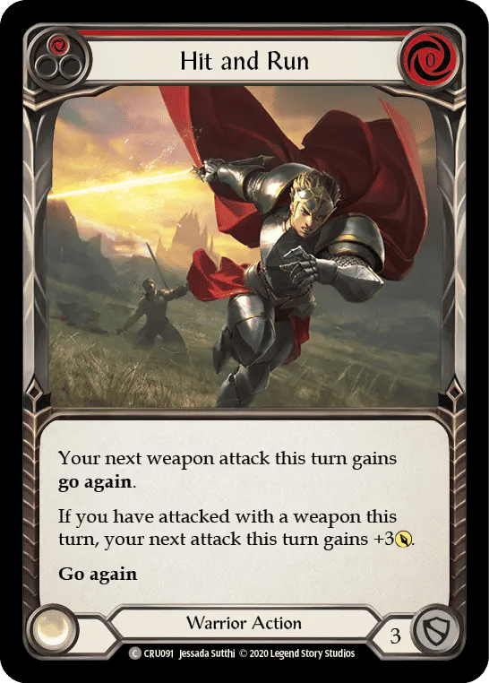 Hit and Run (Red) — Crucible of War — Flesh and Blood