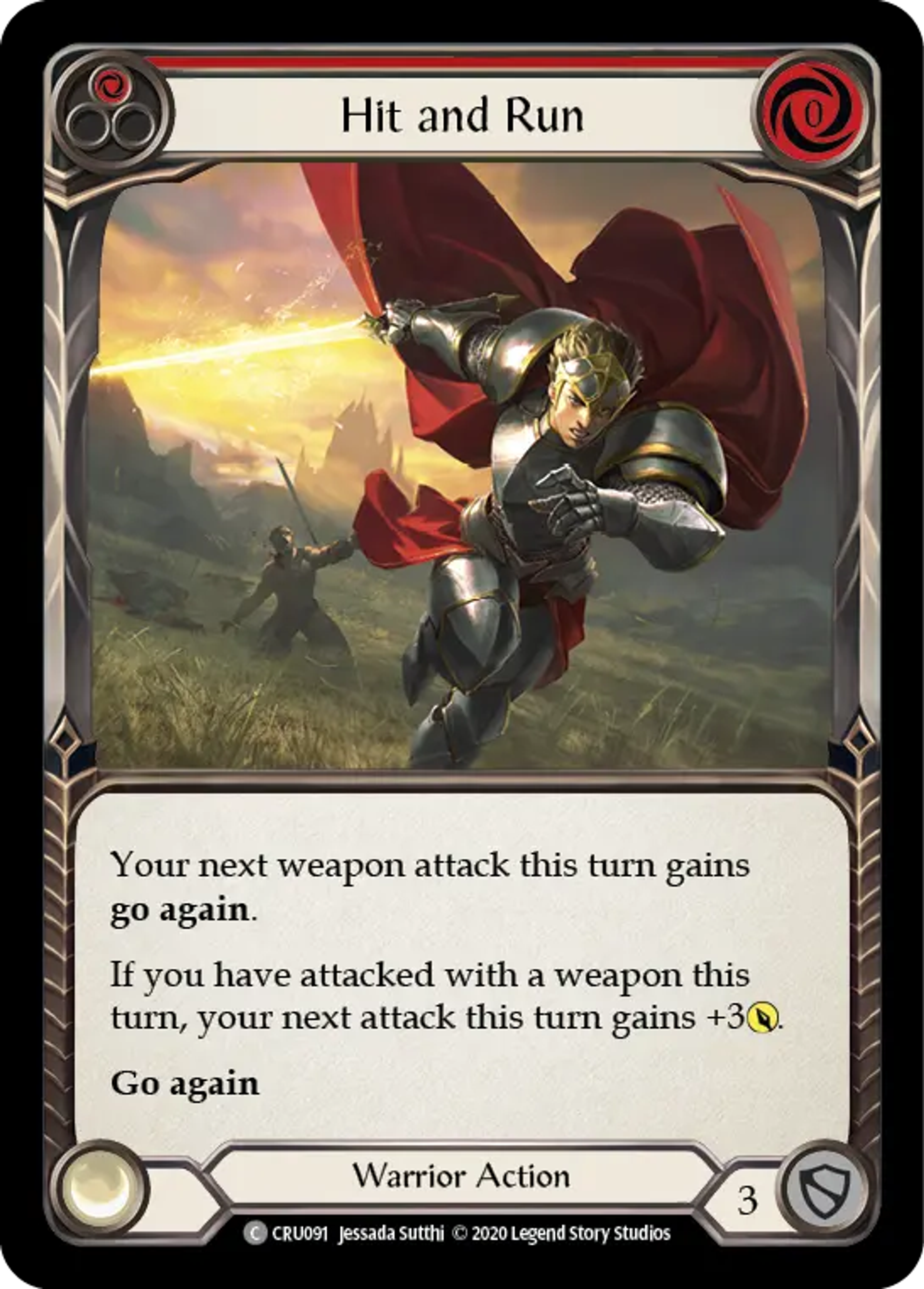Hit and Run (Red) — Crucible of War — Flesh and Blood