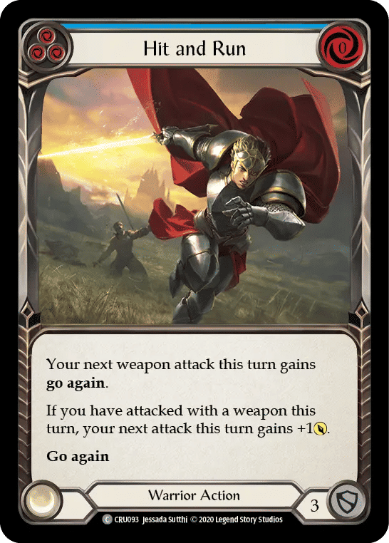 Hit and Run (Blue) — Crucible of War — Flesh and Blood
