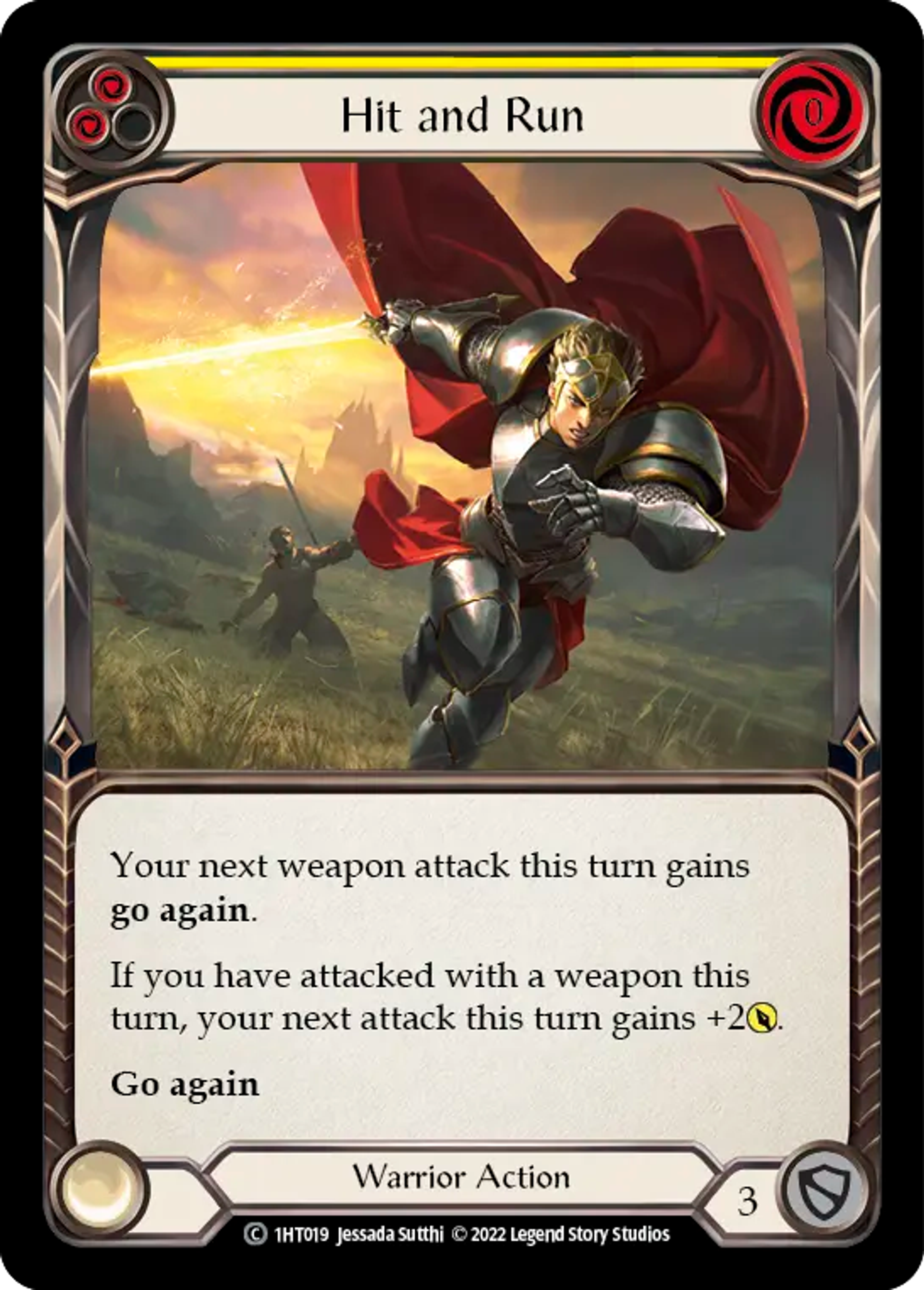 Hit and Run (Yellow) — Dorinthea - Blitz Deck — Flesh and Blood