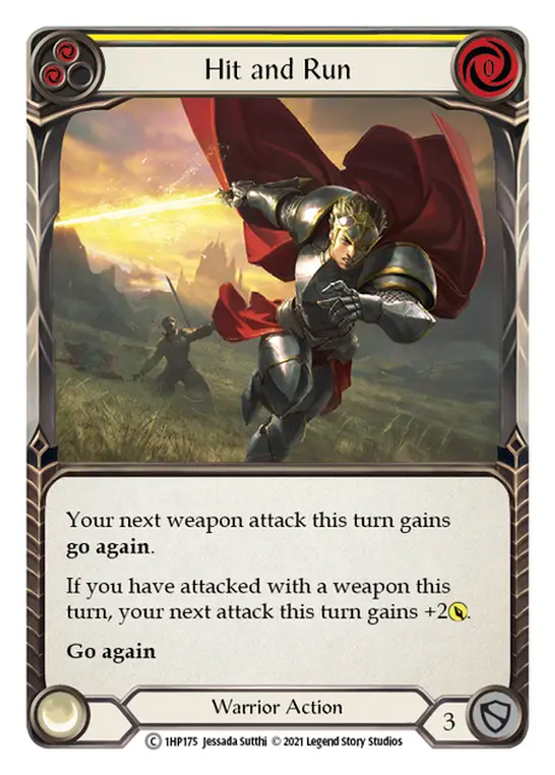 Hit and Run (Yellow) — History Pack 1 — Flesh and Blood