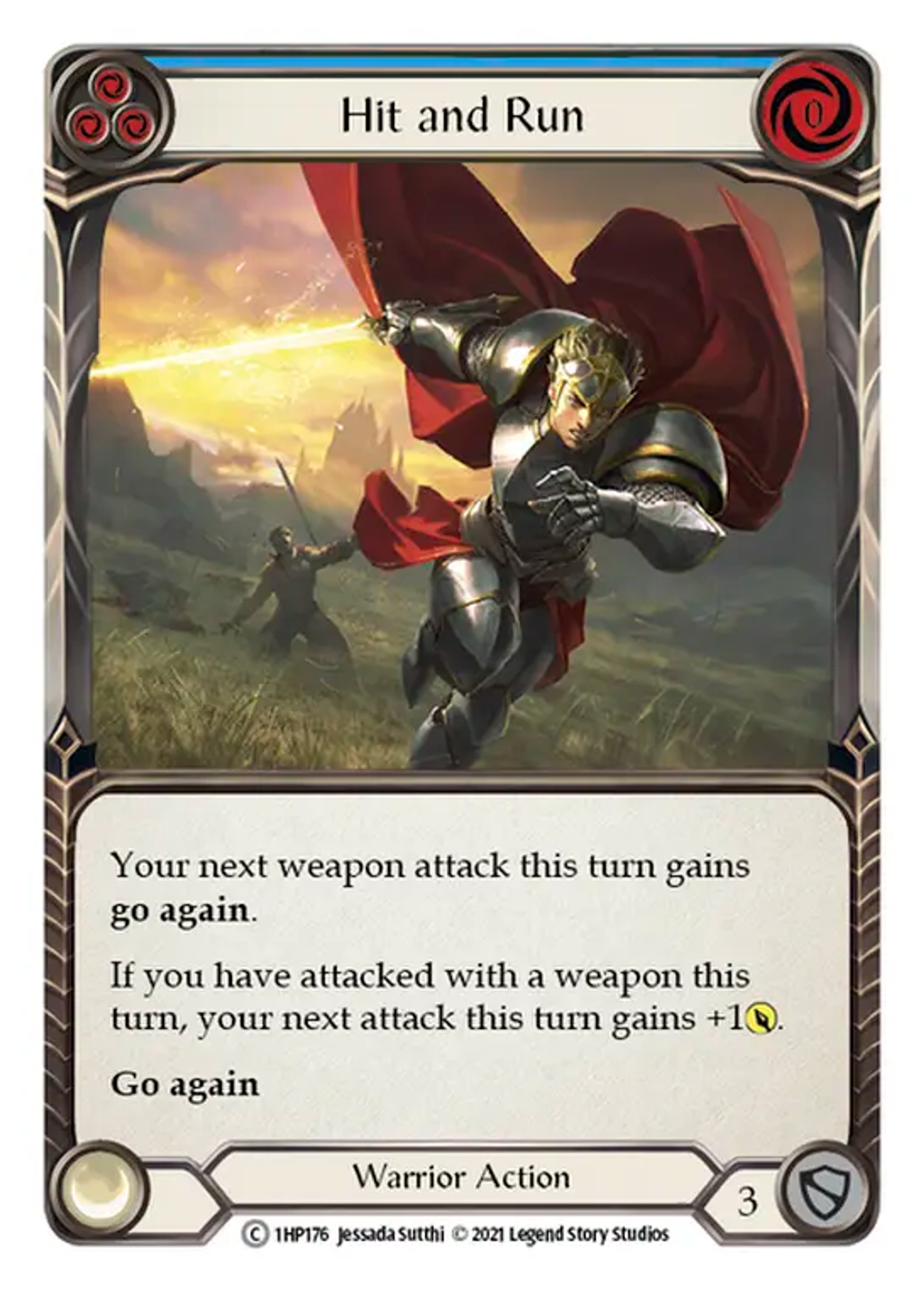 Hit and Run (Blue) — History Pack 1 — Flesh and Blood