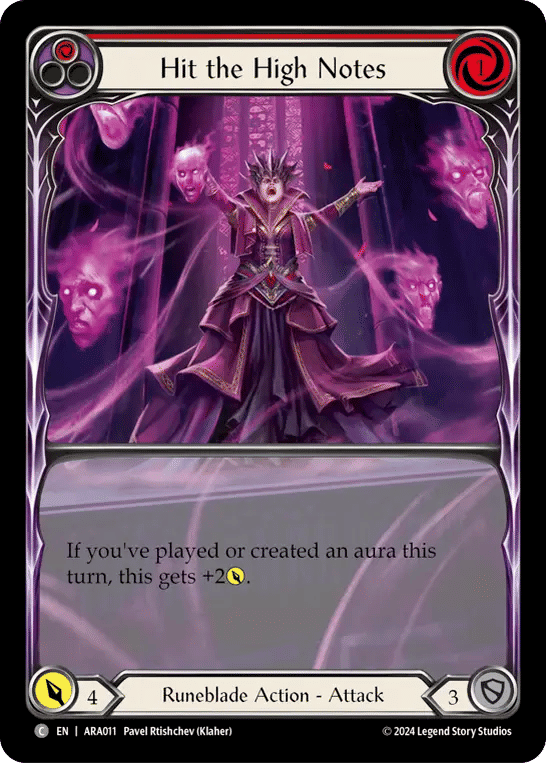 Hit the High Notes (Red) — Rosetta Blitz Deck - Aurora — Flesh and Blood