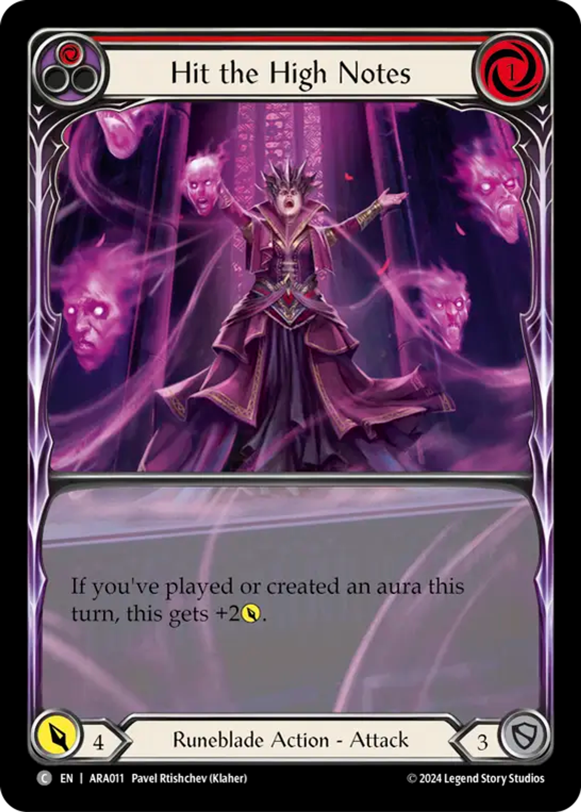 Hit the High Notes (Red) — Rosetta Blitz Deck - Aurora — Flesh and Blood
