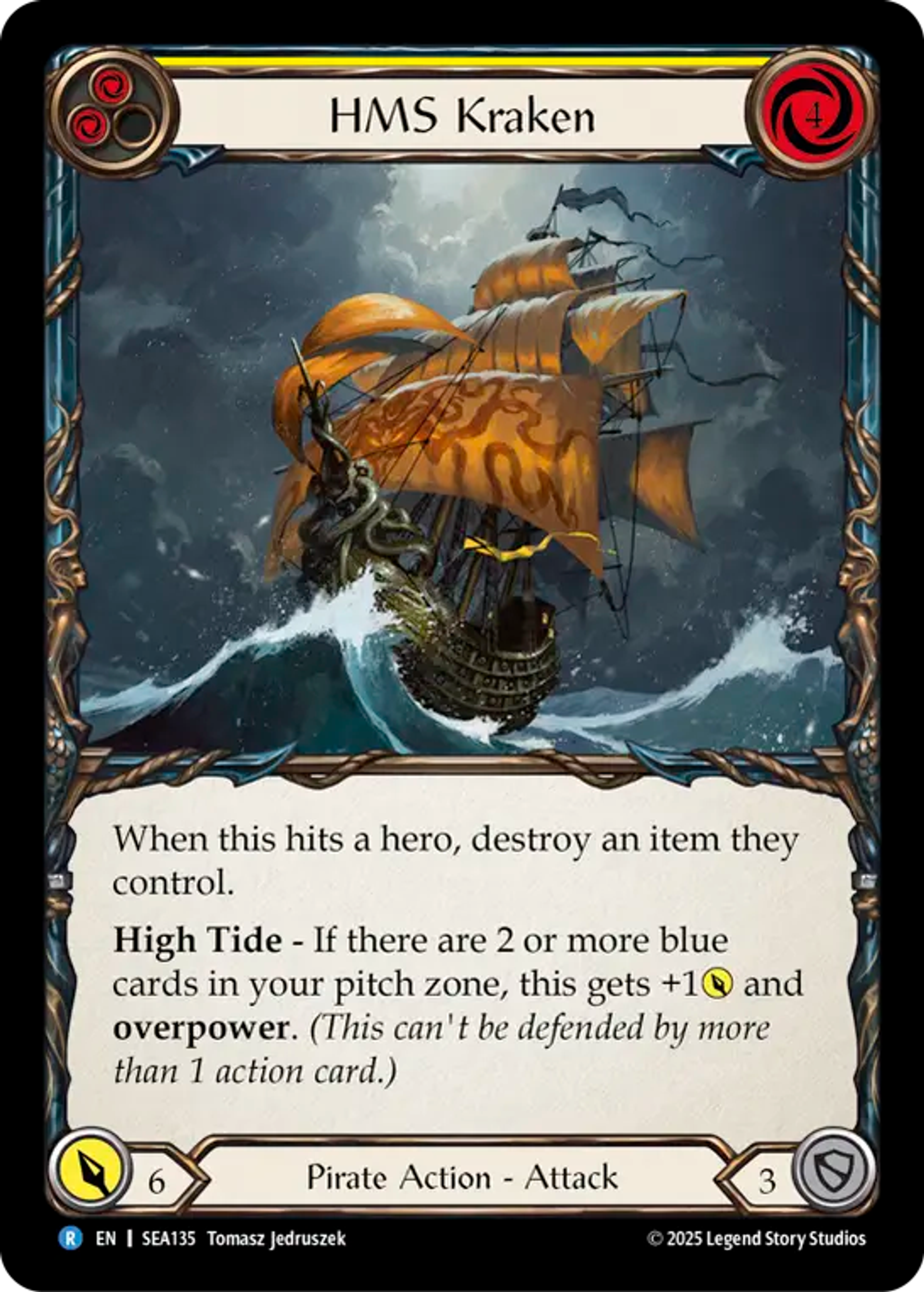 HMS Kraken (Yellow) — High Seas — Flesh and Blood