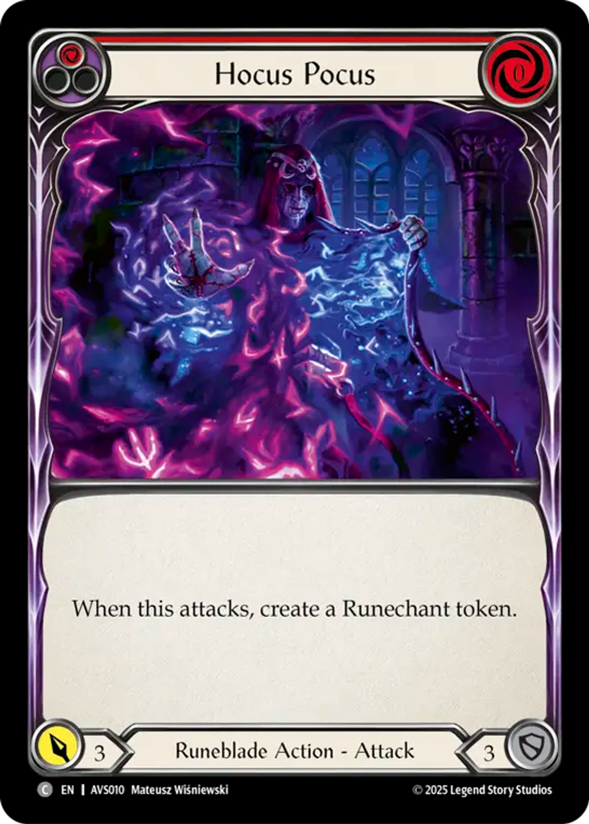 Hocus Pocus (Red) — Armory Deck Legends - Viserai, Rune Blood — Flesh and Blood