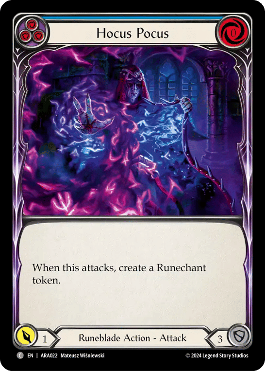 Hocus Pocus (Blue) — Rosetta Blitz Deck - Aurora — Flesh and Blood