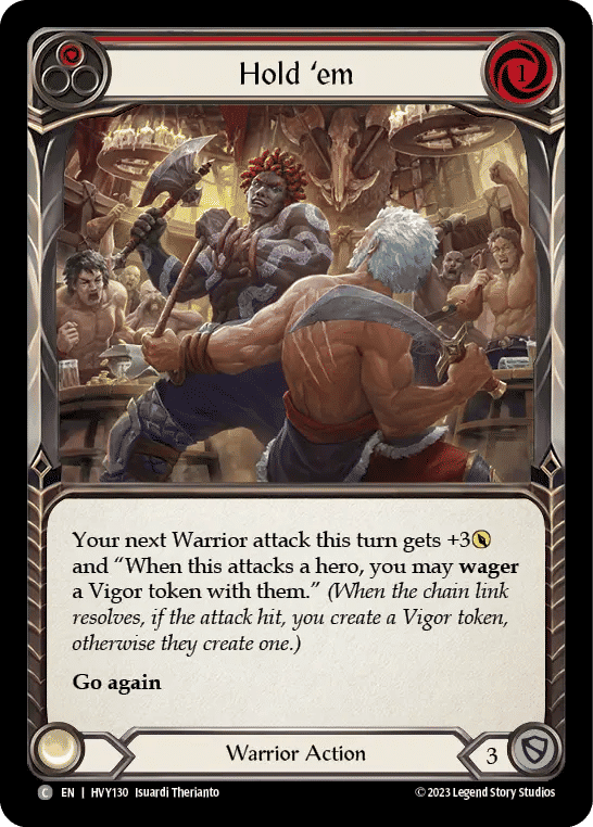 Hold 'em (Red) — Heavy Hitters — Flesh and Blood