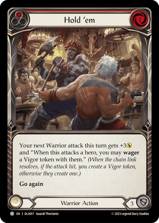 Hold 'em (Red) — Olympia - Heavy Hitters Blitz Deck — Flesh and Blood