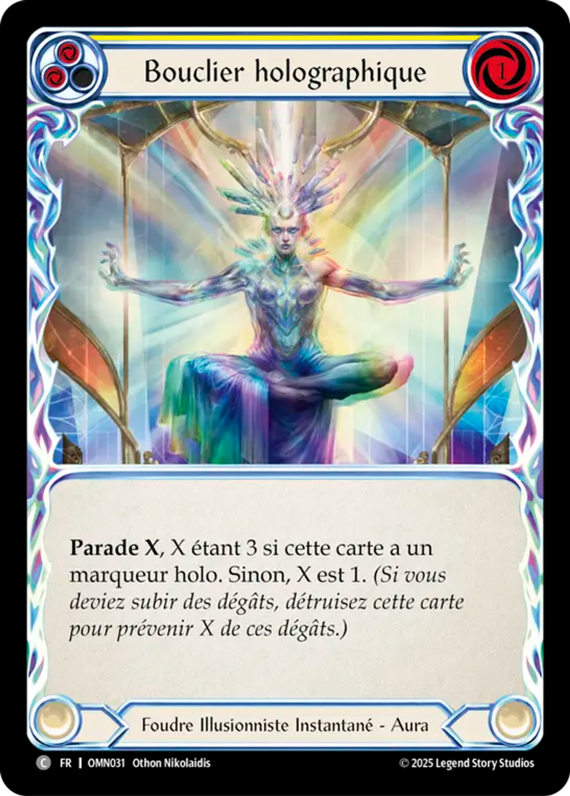 Bouclier holographique — Omens of the Third Age — Flesh and Blood