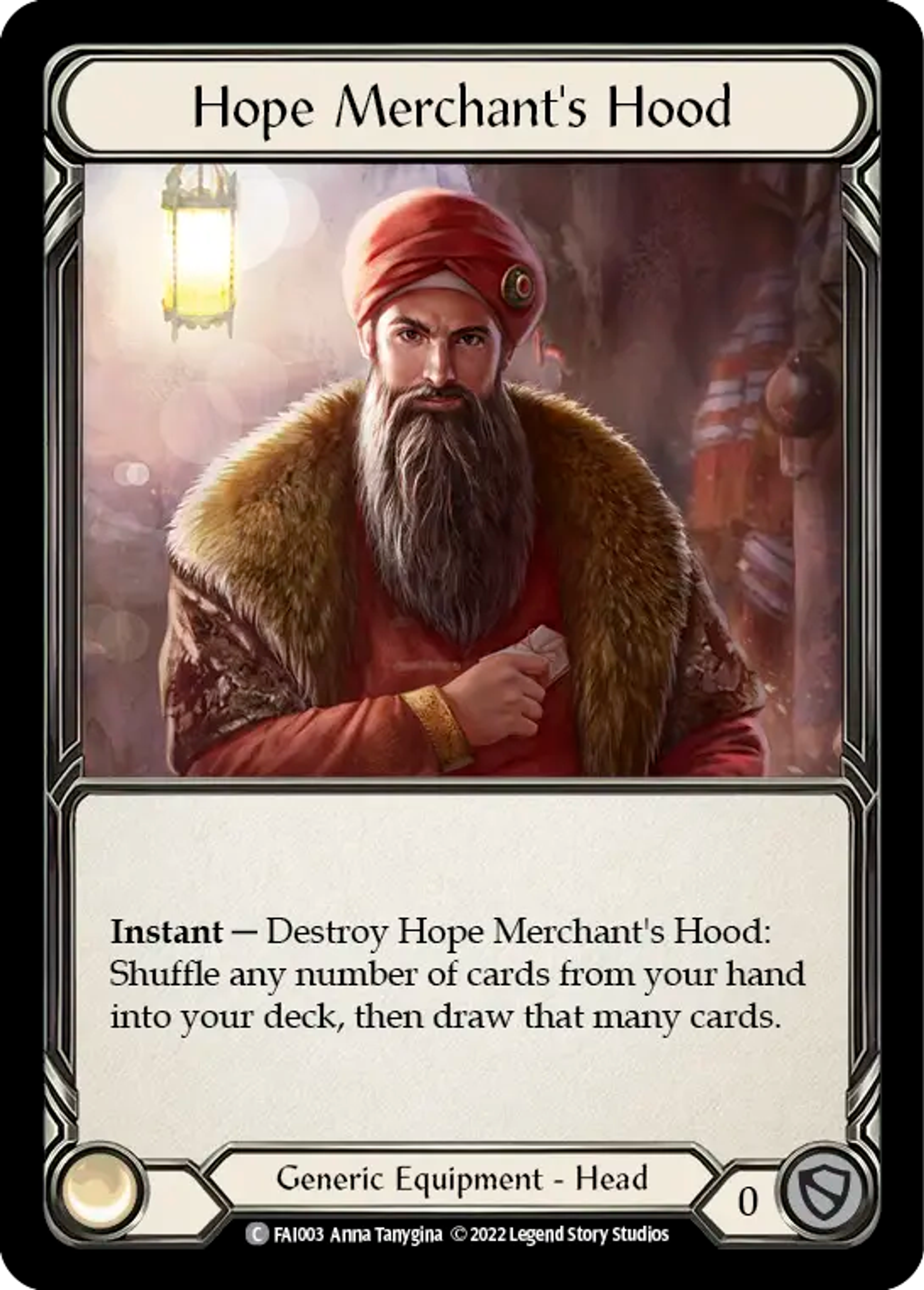 Hope Merchant's Hood — Fai - Blitz Deck — Flesh and Blood