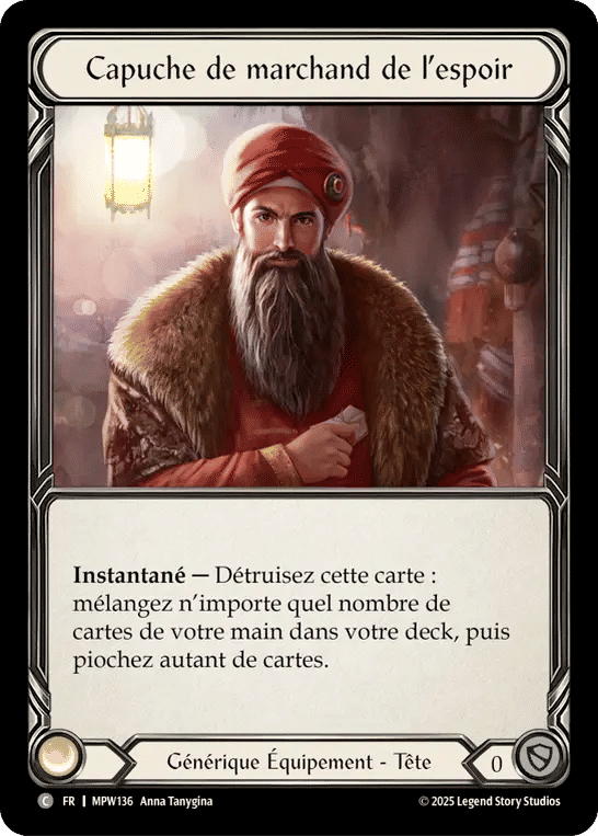 Capuche de marchand de l’espoir — Mastery Pack Warrior — Flesh and Blood