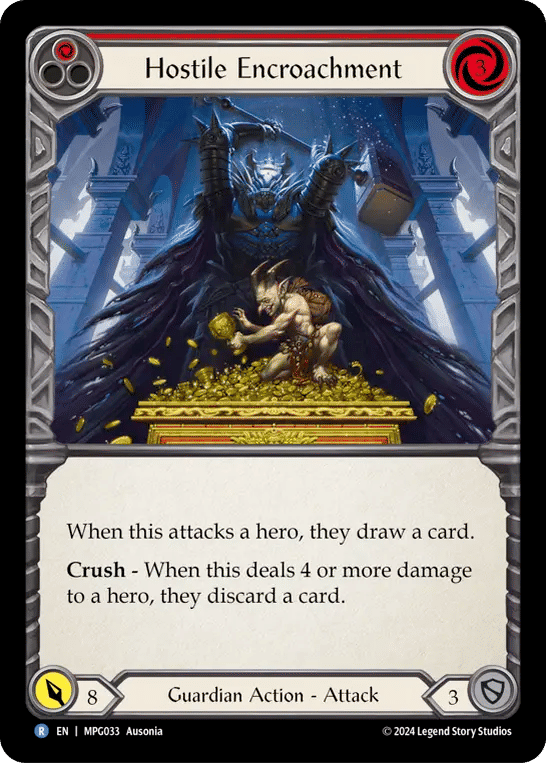 Hostile Encroachment (Red) — Mastery Pack Guardian — Flesh and Blood