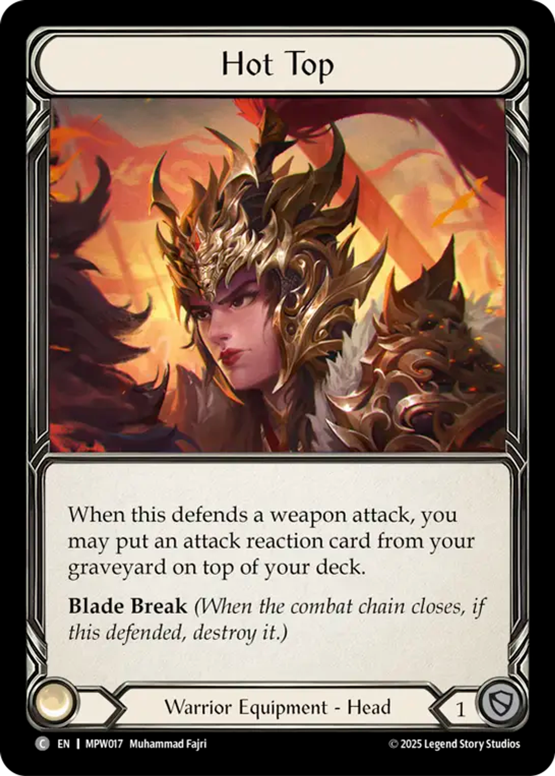 Hot Top — Mastery Pack Warrior — Flesh and Blood