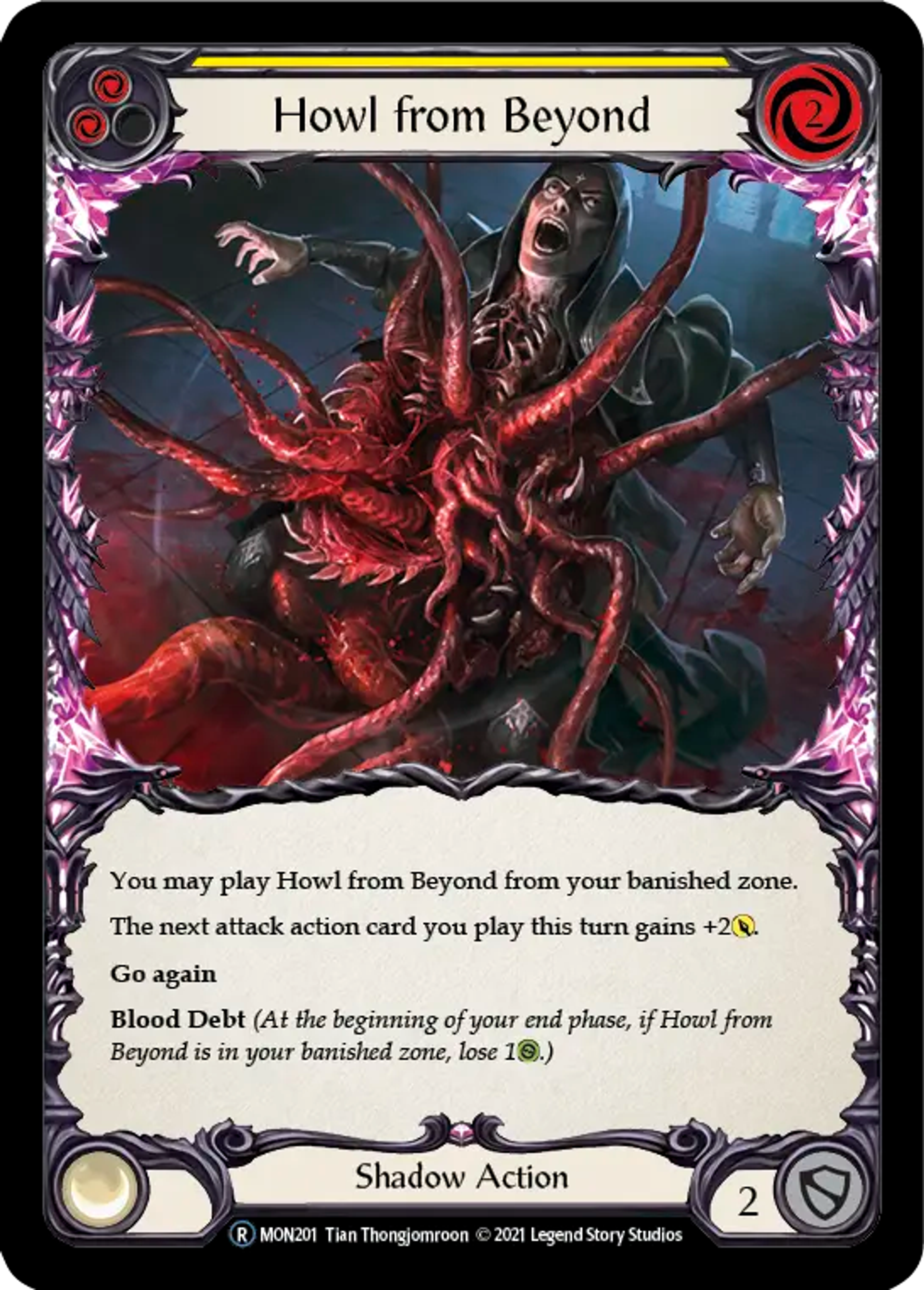 Howl from Beyond (Yellow) — Monarch - Unlimited — Flesh and Blood