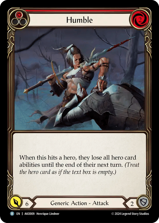 Humble (Red) — Armory Deck - Kayo, Armed and Dangerous — Flesh and Blood