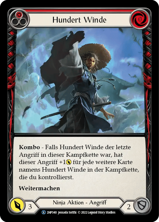 Hundred Winds (Red) — History Pack 2 - Black Label — Flesh and Blood