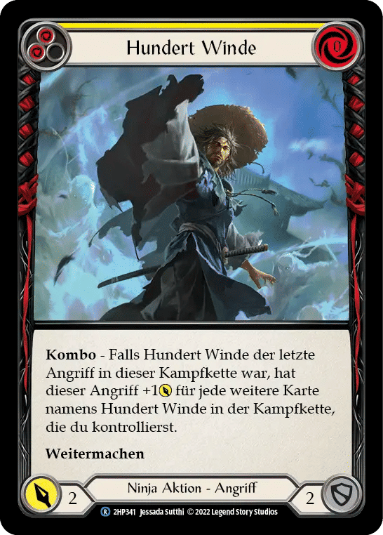 Hundred Winds (Yellow) — History Pack 2 - Black Label — Flesh and Blood