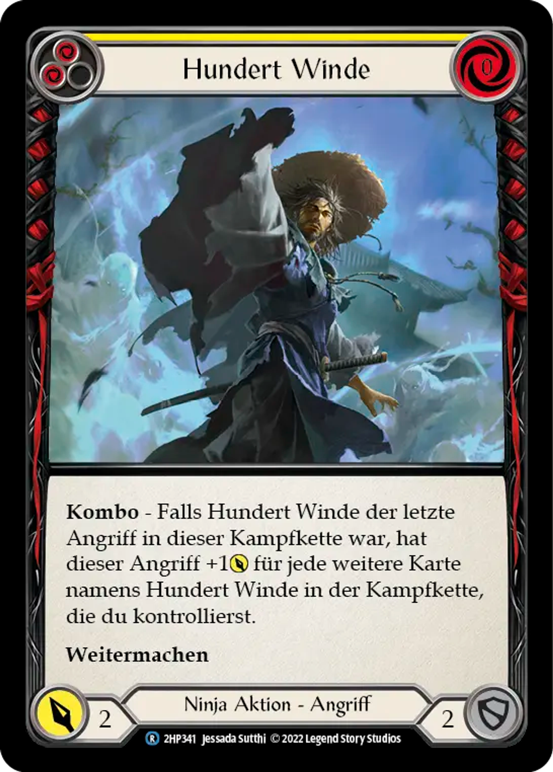 Hundred Winds (Yellow) — History Pack 2 - Black Label — Flesh and Blood