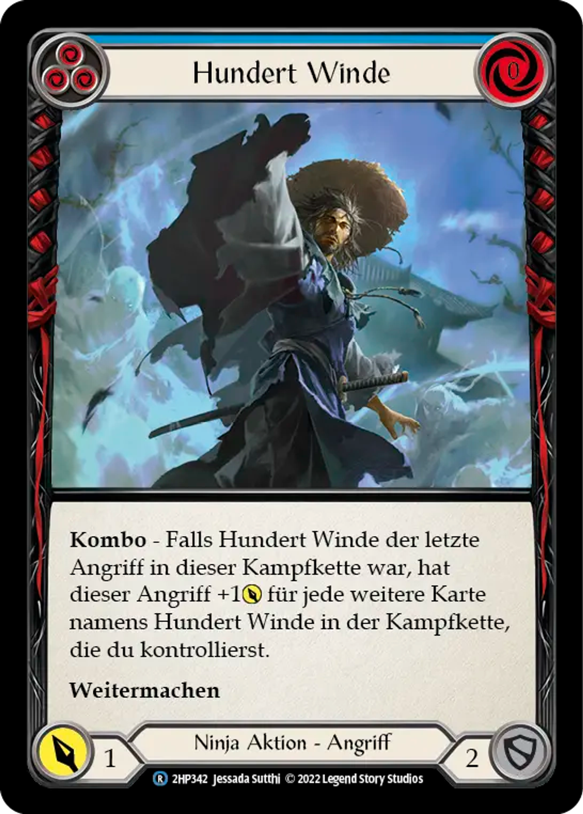 Hundred Winds (Blue) — History Pack 2 - Black Label — Flesh and Blood