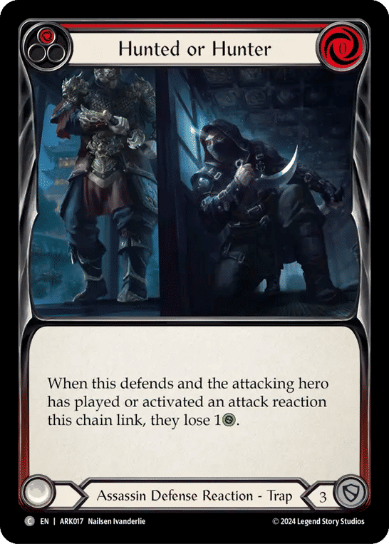 Hunted or Hunter (Red) — The Hunted Blitz Deck - Arakni — Flesh and Blood
