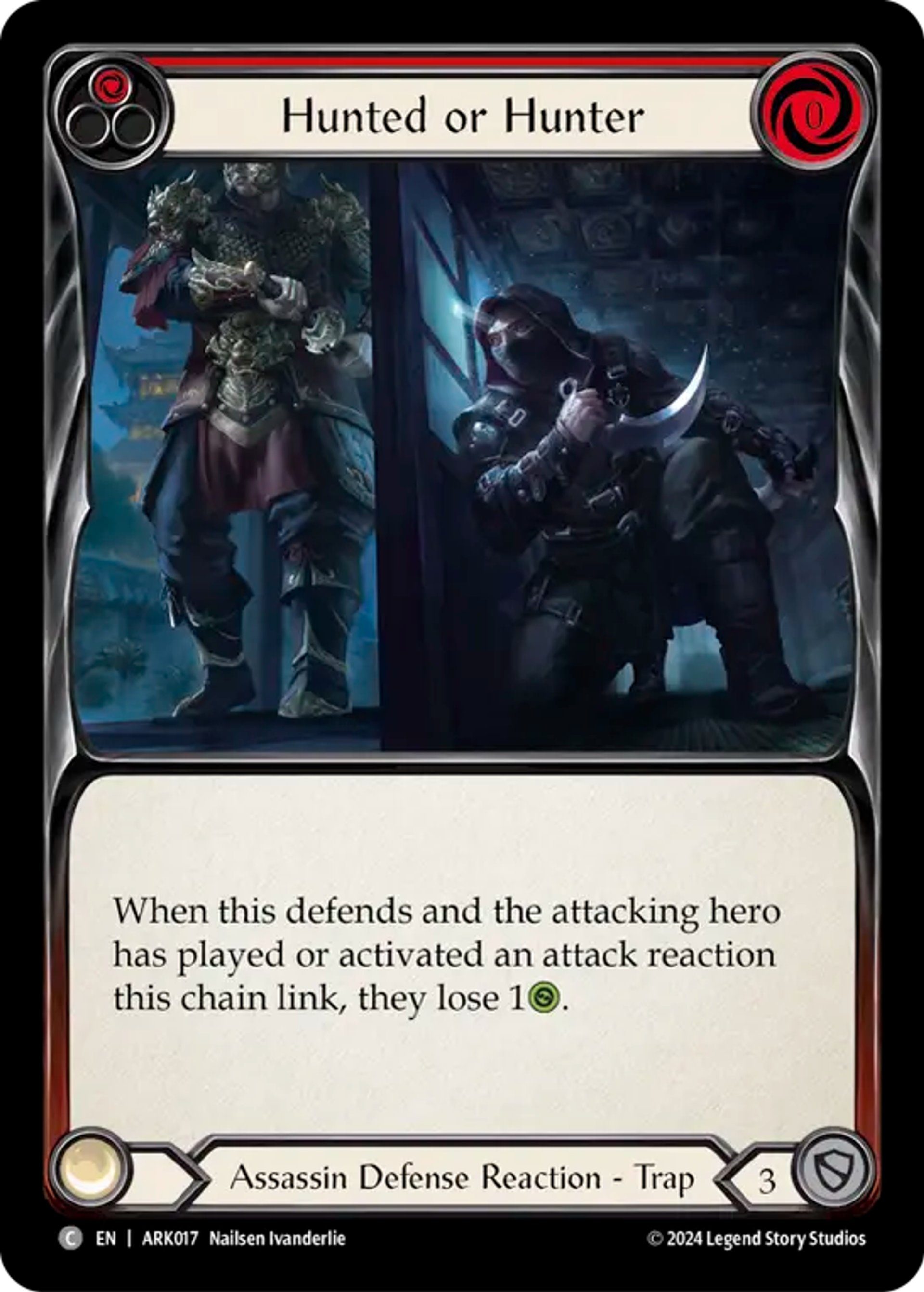 Hunted or Hunter (Red) — The Hunted Blitz Deck - Arakni — Flesh and Blood