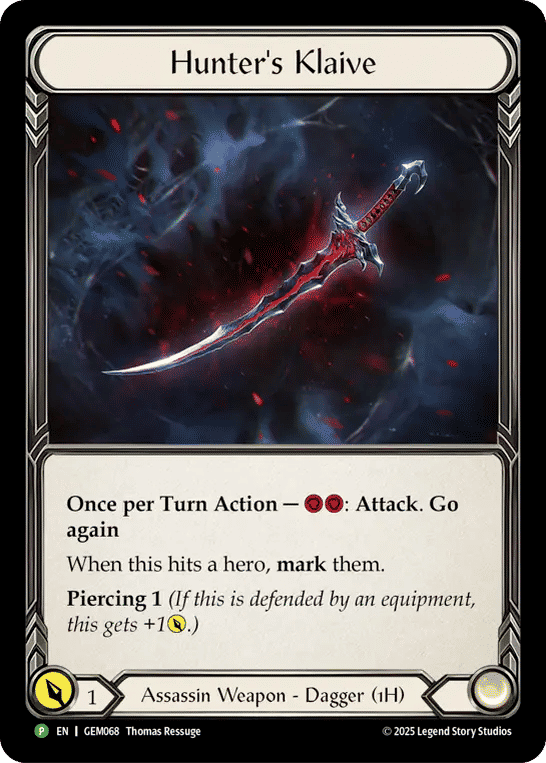 Hunter's Klaive — GEM - Pack 2 — Flesh and Blood