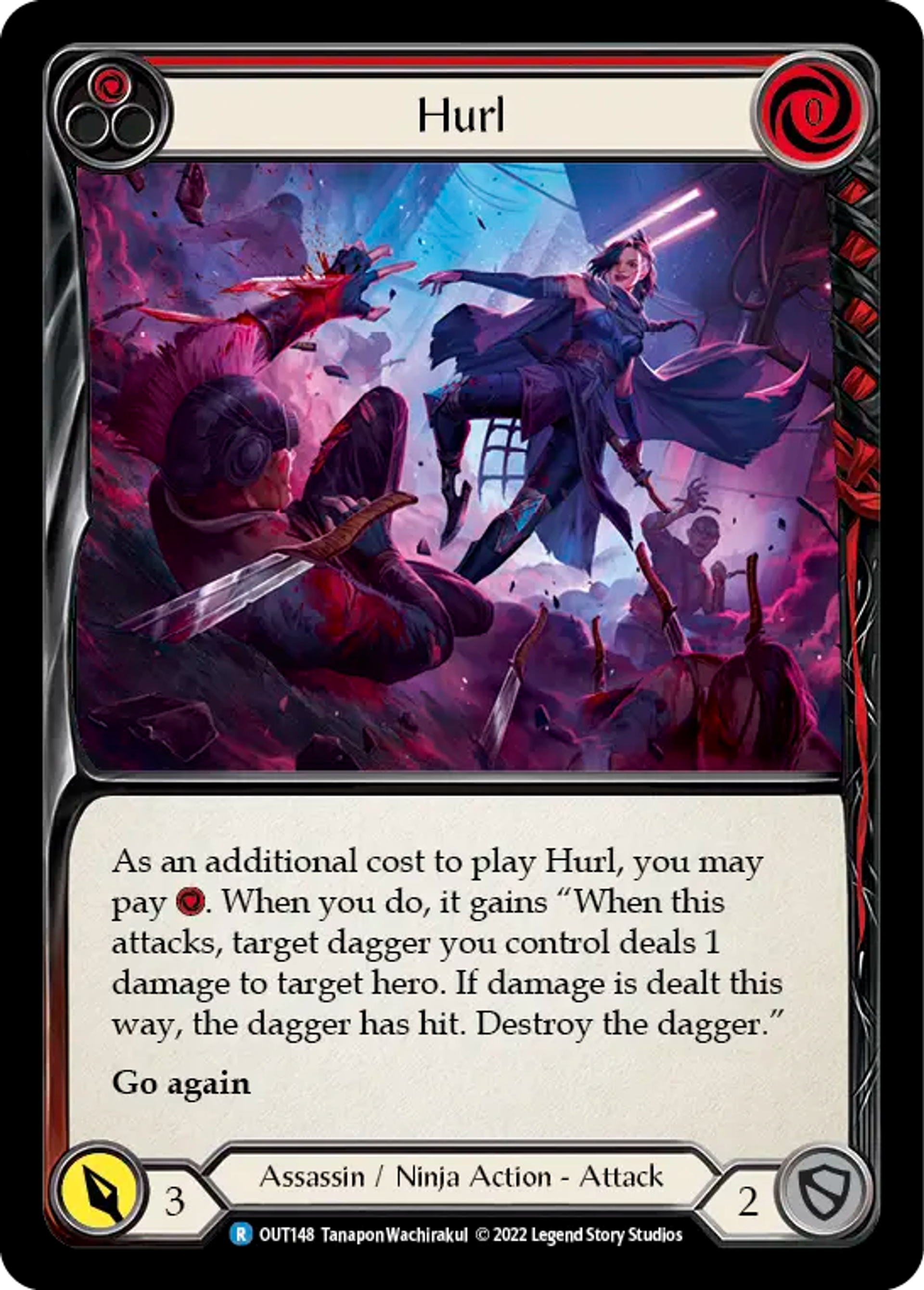 Hurl (Red) — Outsiders — Flesh and Blood