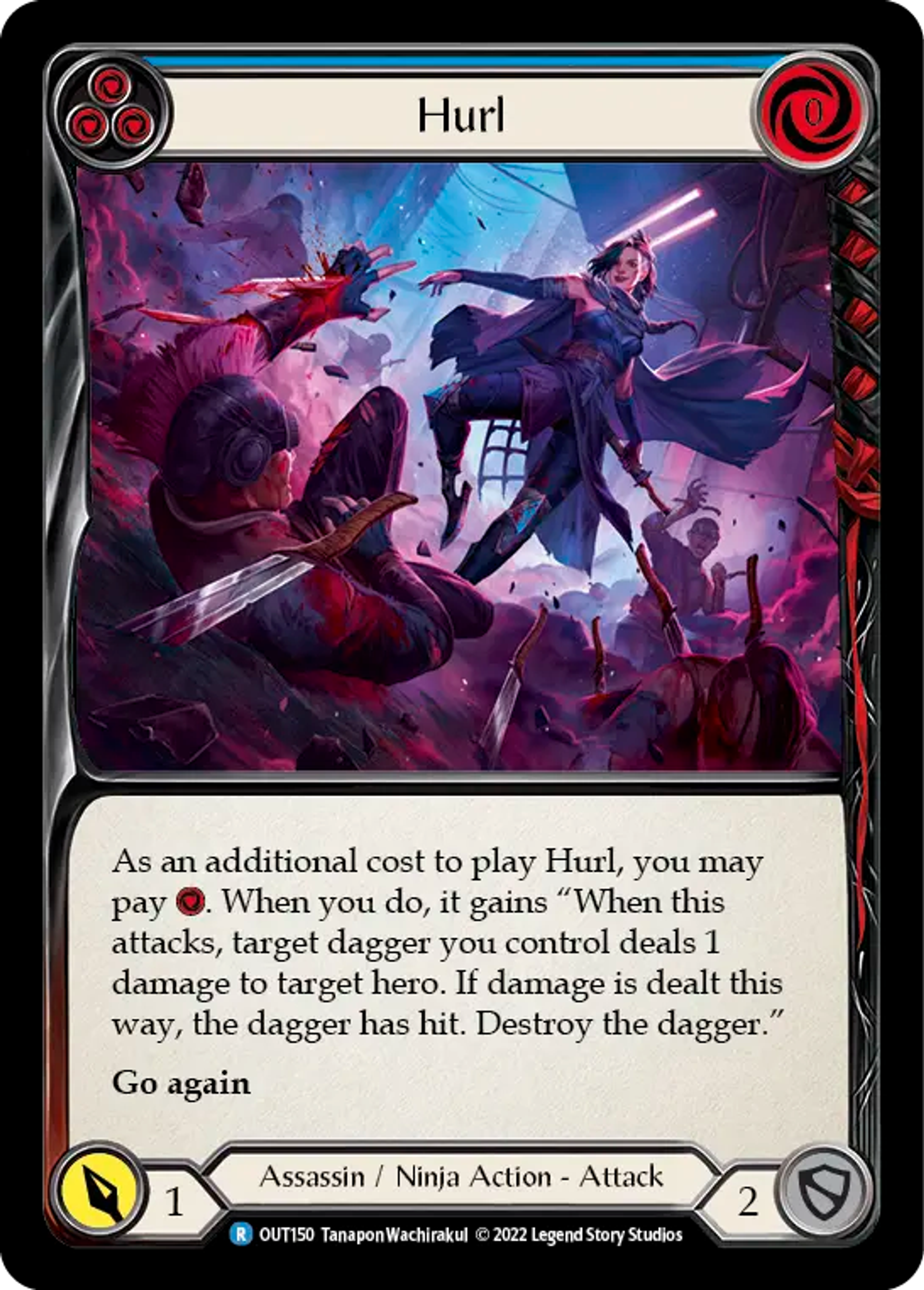 Hurl (Blue) — Outsiders — Flesh and Blood