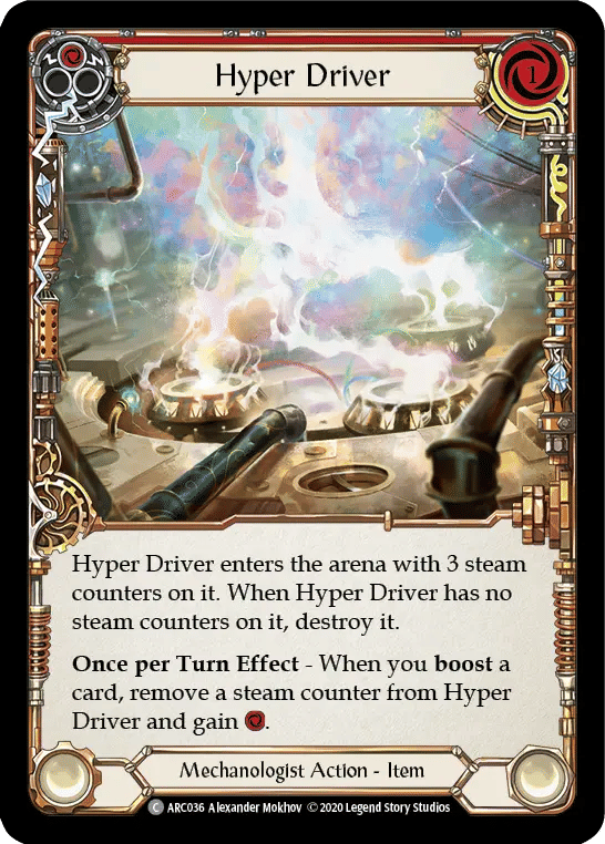 Hyper Driver (Red) — Arcane Rising - Unlimited — Flesh and Blood