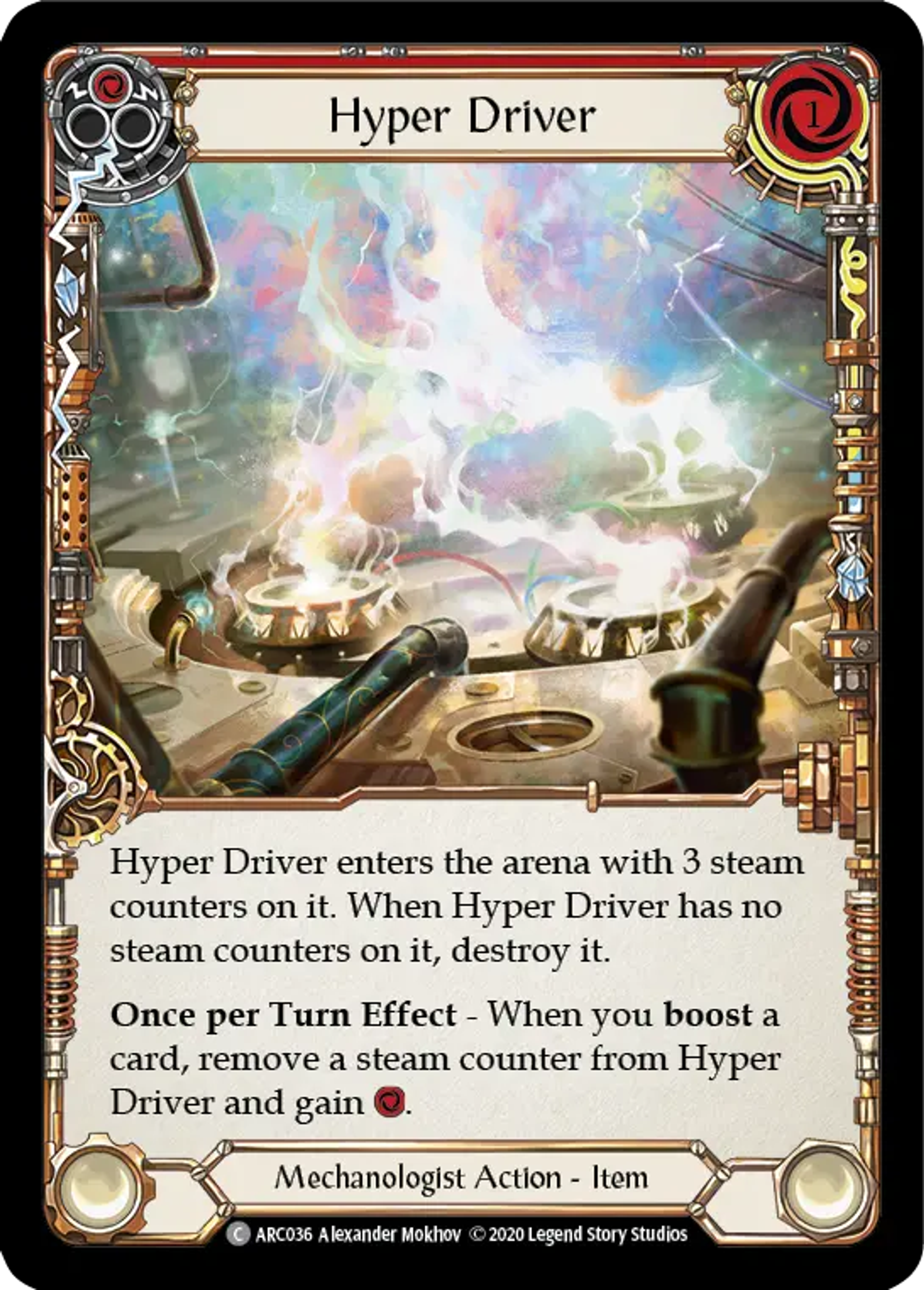 Hyper Driver (Red) — Arcane Rising - Unlimited — Flesh and Blood