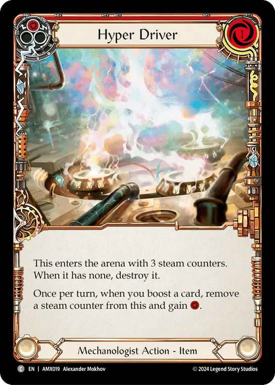 Hyper Driver (Red) — Armory Deck - Maxx 'The Hype' Nitro — Flesh and Blood
