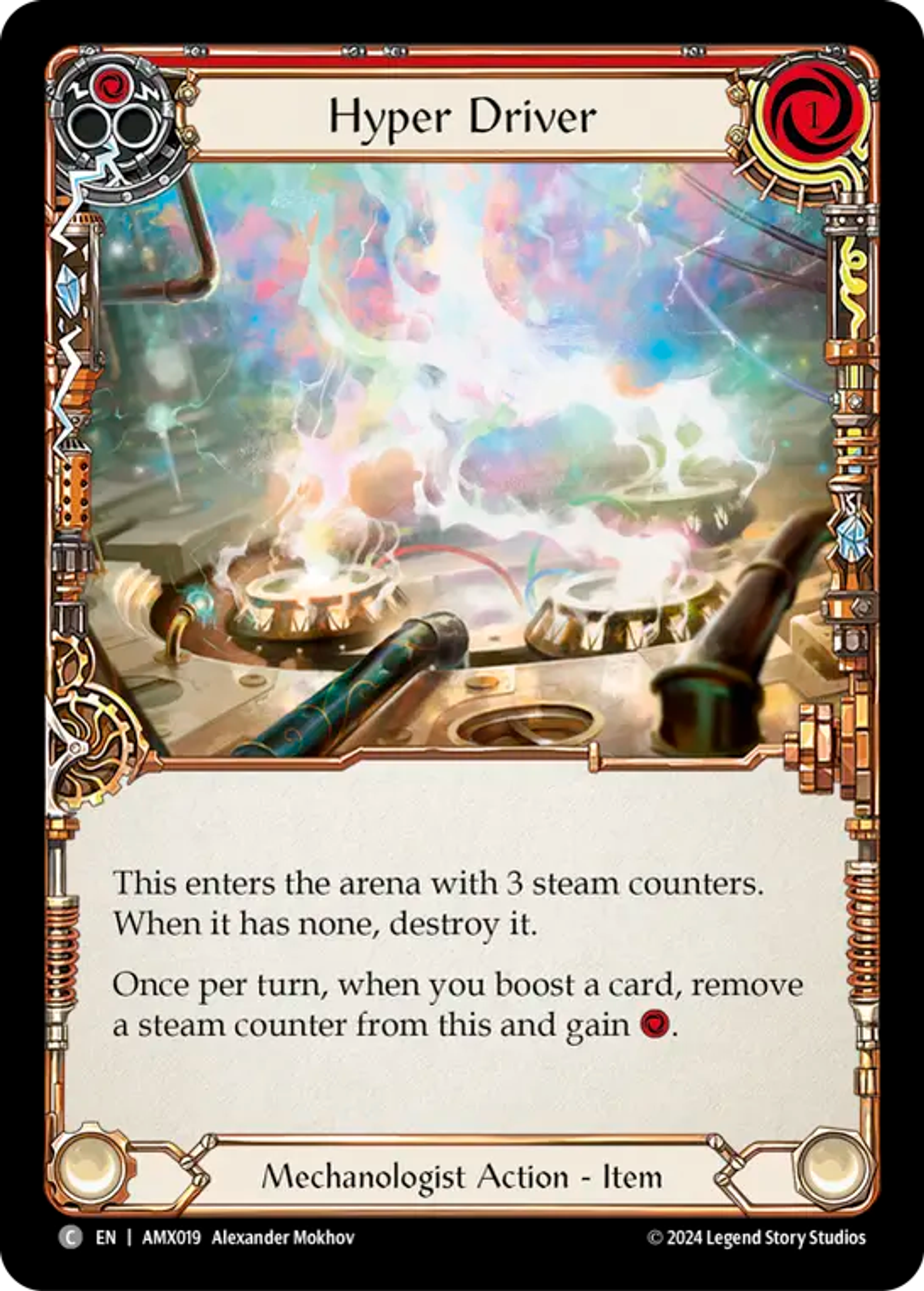 Hyper Driver (Red) — Armory Deck - Maxx 'The Hype' Nitro — Flesh and Blood