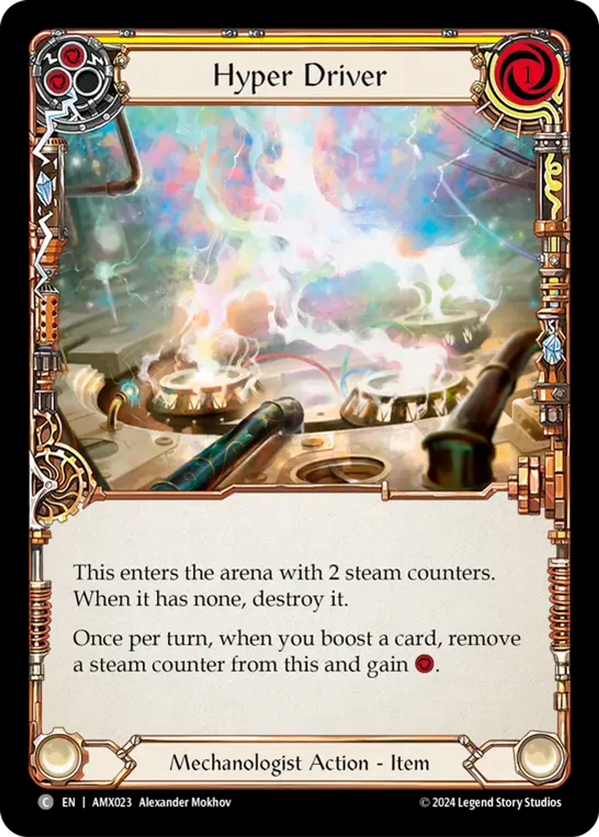 Hyper Driver (Yellow) — Armory Deck - Maxx 'The Hype' Nitro — Flesh and Blood