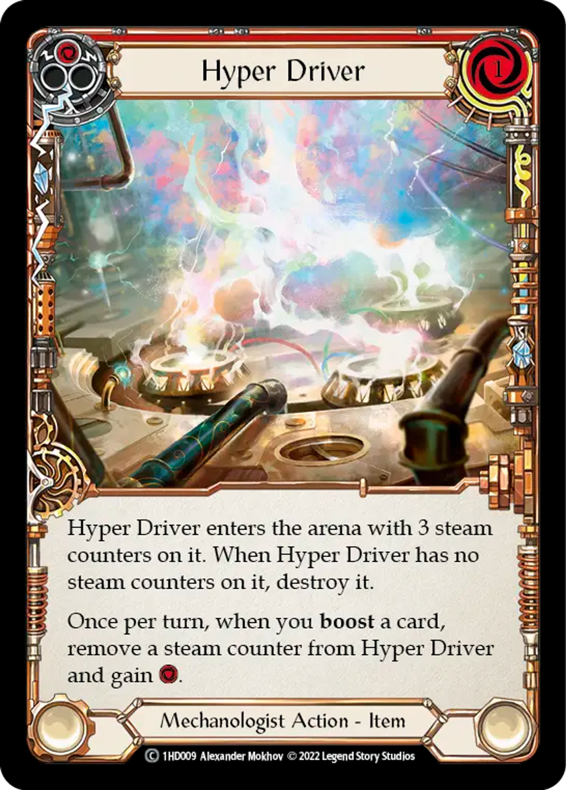 Hyper Driver (Red) — Dash - Blitz Deck — Flesh and Blood