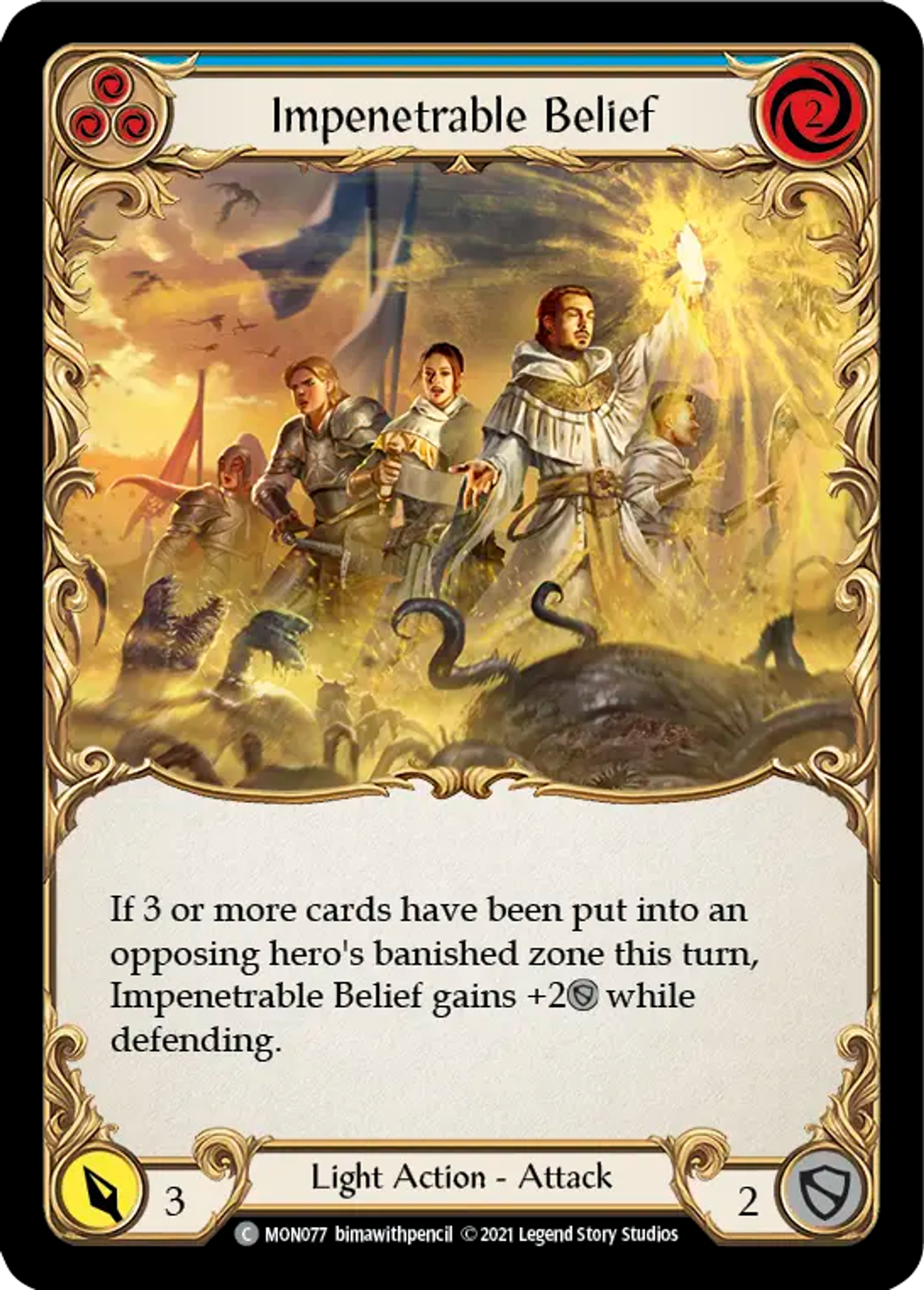 Impenetrable Belief (Blue) — Monarch — Flesh and Blood