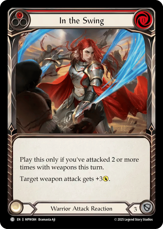 In the Swing (Red) — Mastery Pack Warrior — Flesh and Blood