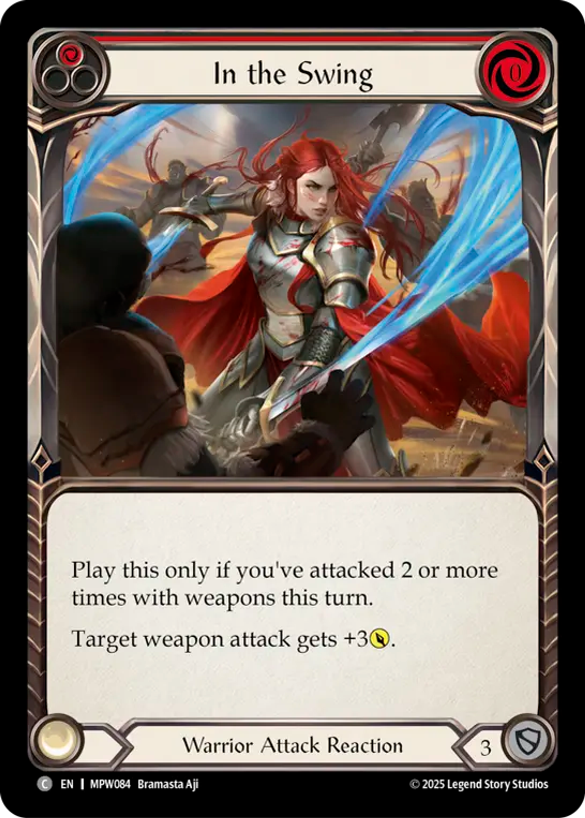 In the Swing (Red) — Mastery Pack Warrior — Flesh and Blood