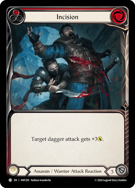 Incision (Red) — The Hunted — Flesh and Blood