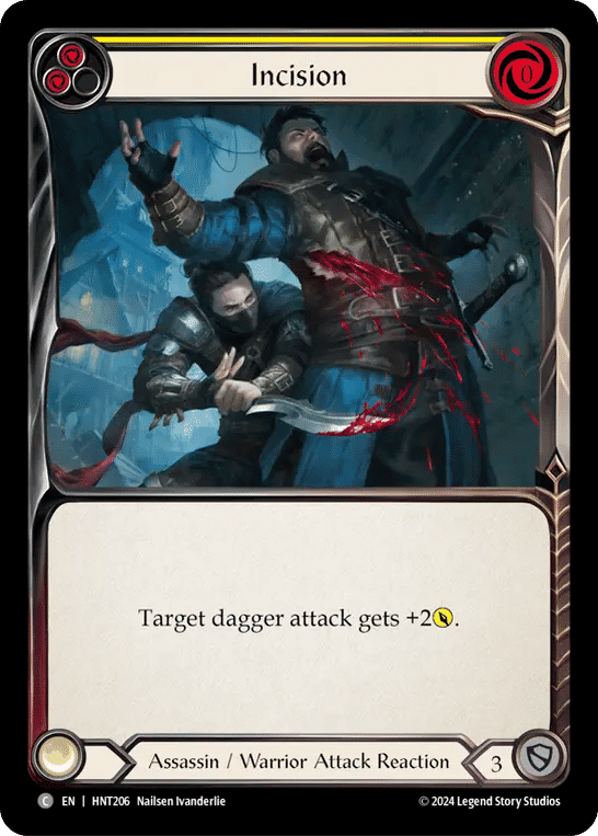 Incision (Yellow) — The Hunted — Flesh and Blood